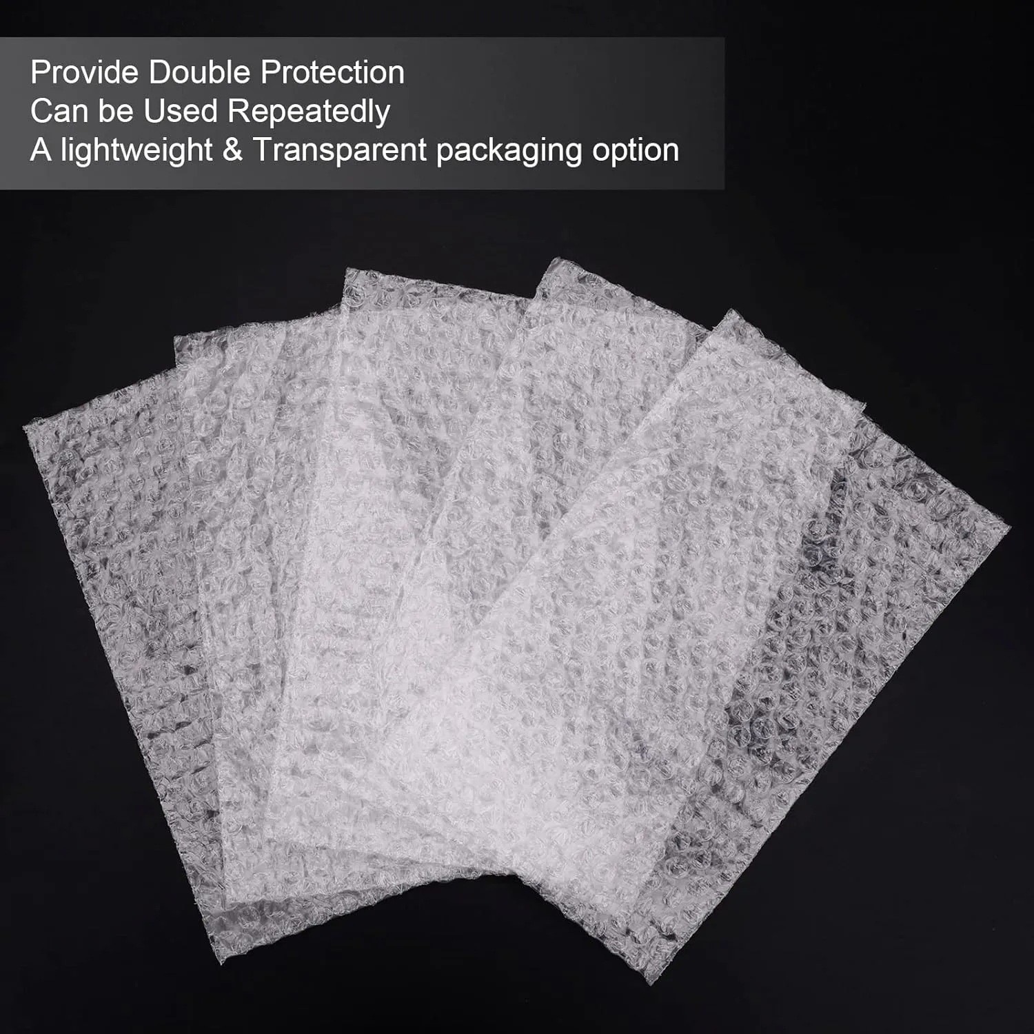 100Pcs Bubble Out Bags Pouches 6" x 10" Protective Bubble Pouches Bags for Shipping, Double Walled Bubble Cushioning Bags Thickening Shockproof Foam Bags for Packing, Moving, Shipping, and Storage