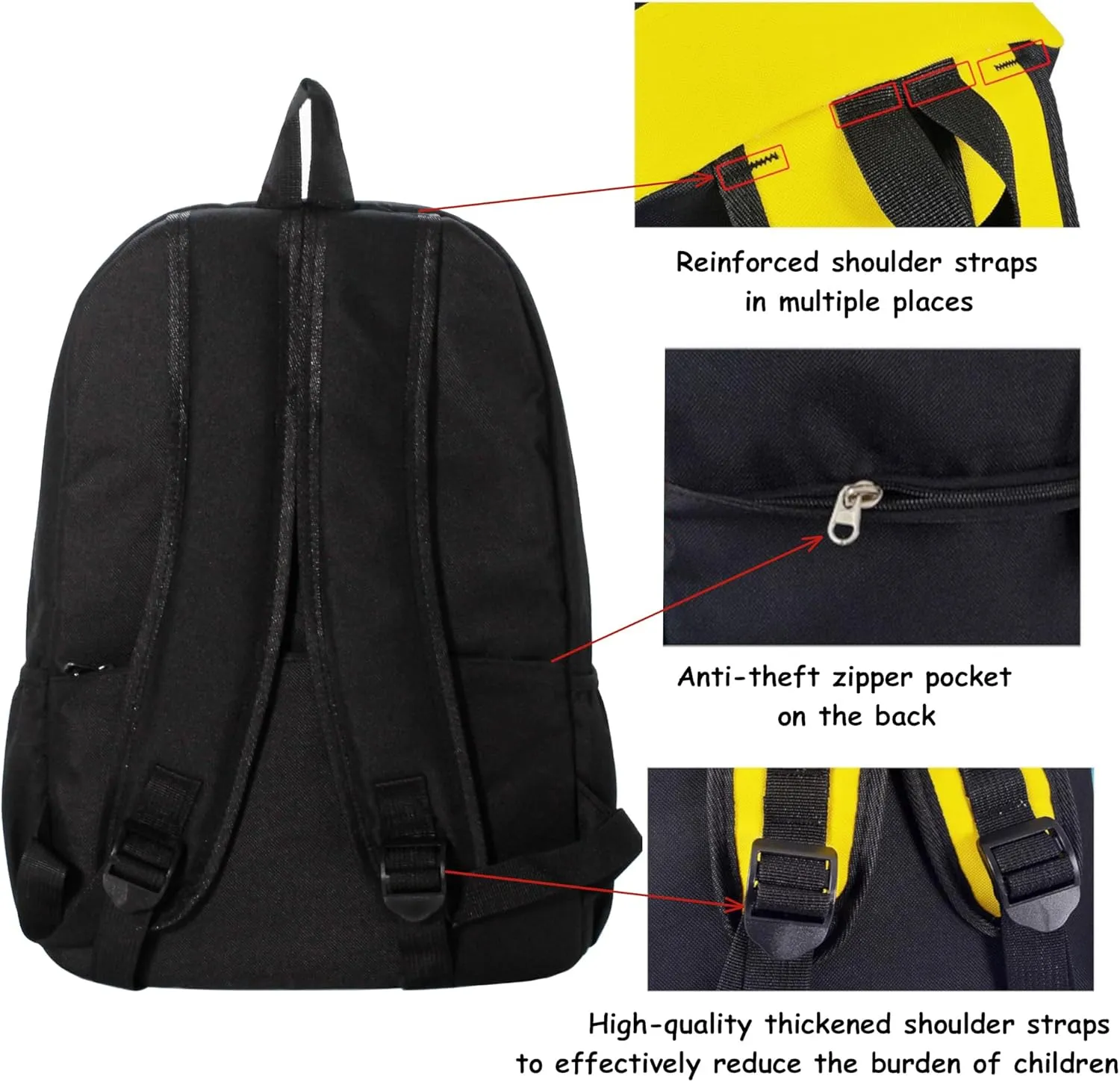 15 inch Kids Backpack Lightweight Elementary School bag Kindergarten Bookbag Casual Travel Daypack