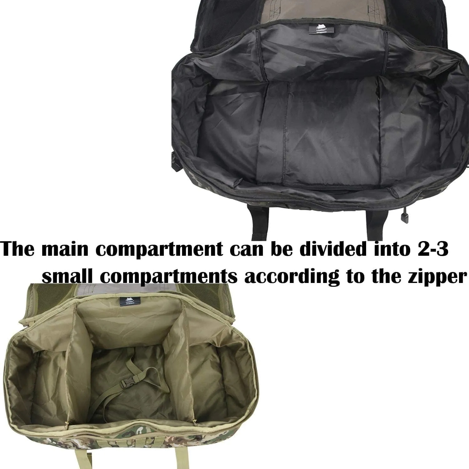 3 In 1 Tactical 85L Military Backpack Travel Duffle Bag for Weekender Gym Workout Deployment
