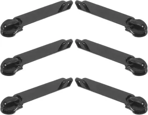 6Pcs Zipper Replacement Kit Heavy Duty Zip Slider for Luggage and Jackets Reliable and Smooth Operation for Broken Zippers Stylish Black Zipper Tabs for Easy Fixing