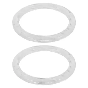 ABOOFAN 2pcs Wristband Resin Keychain Round Purse Handles DIY Bag Silicone Keychain DIY Handbag Handles Bangle Keychain Bag Handles White Color Contrast Shoulder Bag Strap