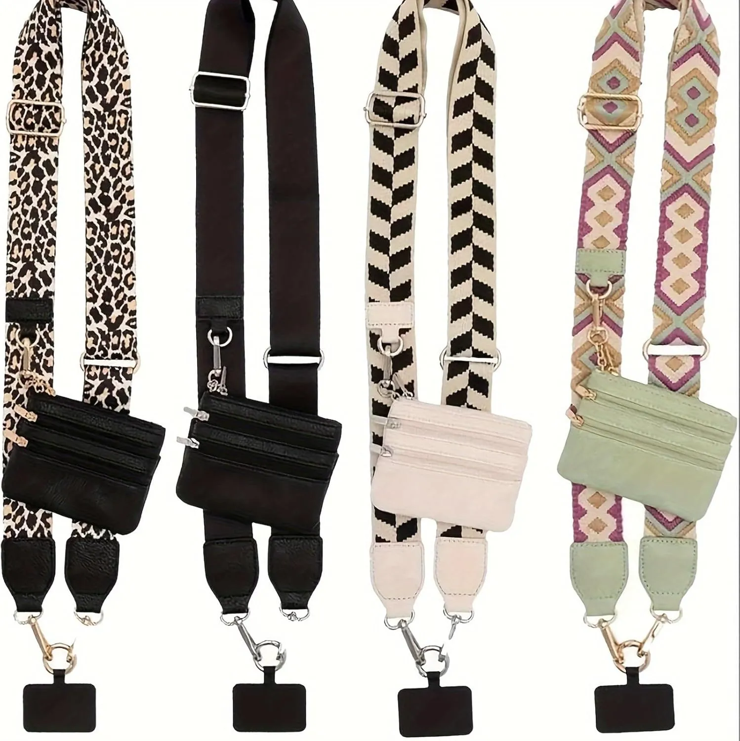 Adjustable Phone Lanyard Strap, Detachable Crossbody Shoulder Strap with Wallet Keychain, Universal Replacement Bag Strap for Phone Case Purse(Style 11)