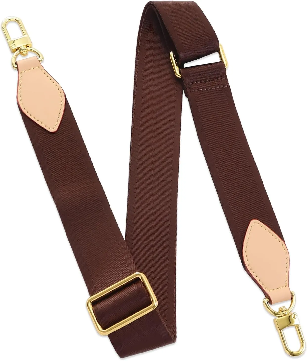 Adjustable Soft Crossbody Strap for Pochette Accessories Replacement Strap, Wide Canvas Strap for Designer Purse