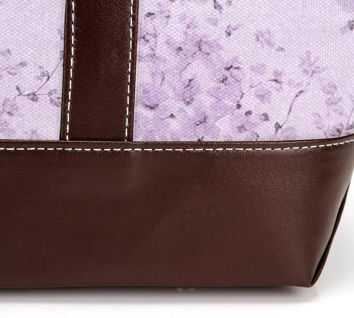 Aesthetic Art Flower Tote Bags Durable Leather Canvas Purses and Handbags for Women