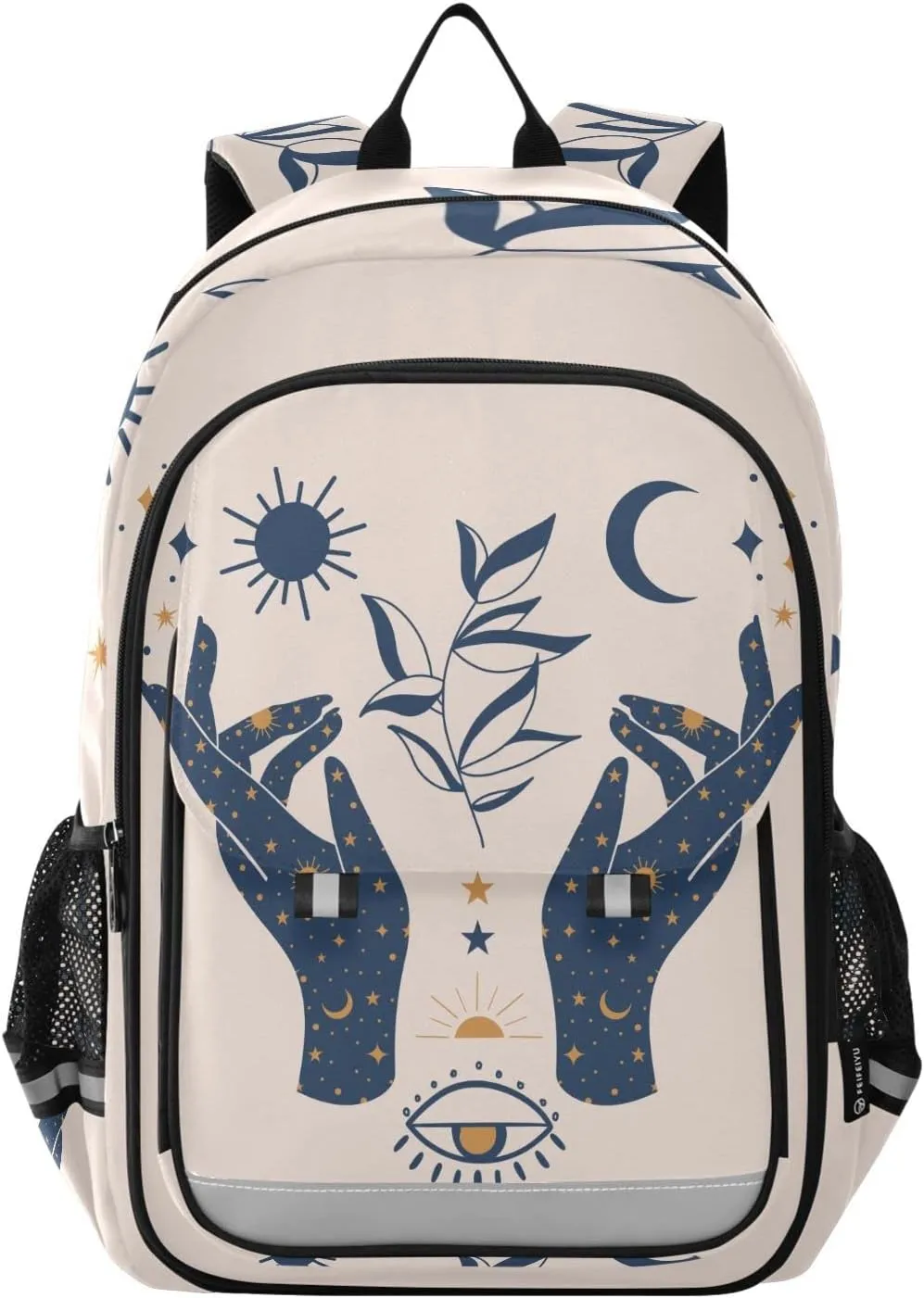 ALAZA Moon Sun Stars Witchy Laptop Backpack Purse for Women Men Travel Bag Casual Daypack with Compartment & Multiple Pockets