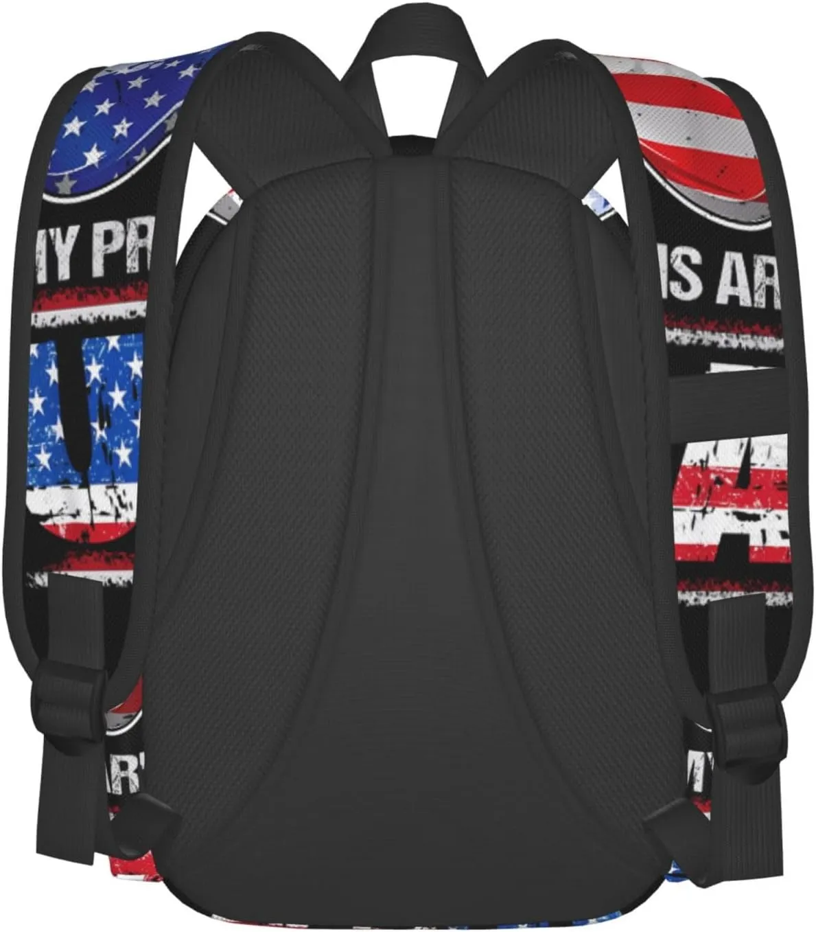 America Independence Day 1776 American Flag My Pronouns Are Usa Laptop Backpack Shoulder Bag Laptop Pack Travel Backpacks Commuter Back Pack Casual Daypack Bags With Side Pockets
