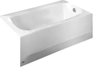 American Standard 2461002.020 Cambridge Apron-Front Americast Soaking Bathtub Right Hand Drain, 5 ft x 32 in, White