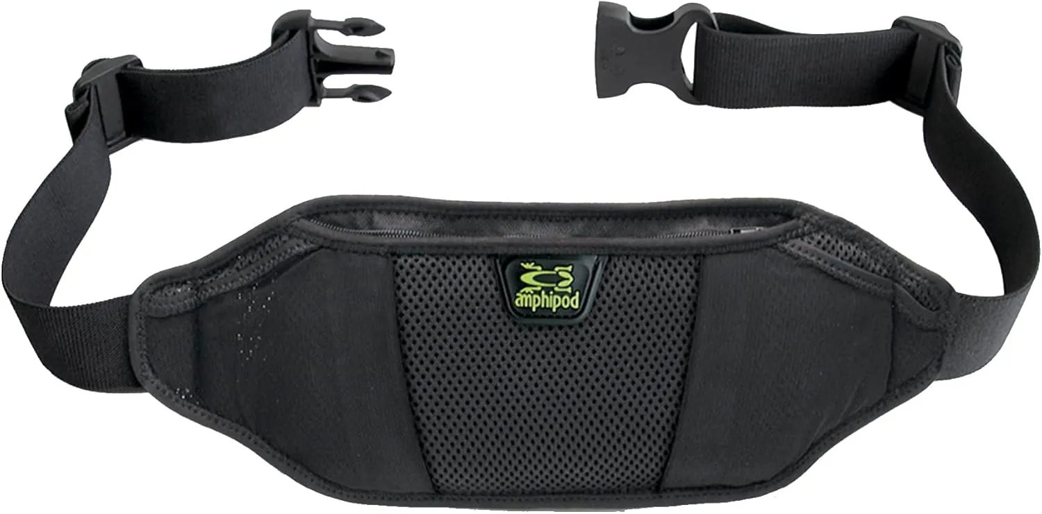 Amphipod AirFlow Endurance Waistpack, Bounce Free Runners Storage Fanny Pack Waist Bag for Running, Jogging, Men & Women