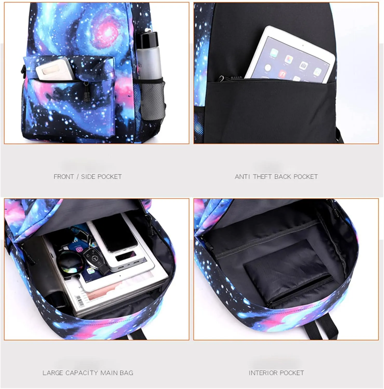 Anime Spy Family Graphic Rucksack-Lightweight Casual Travel Daypack Water Resistant Backpack Shoulder Bag Mini Case