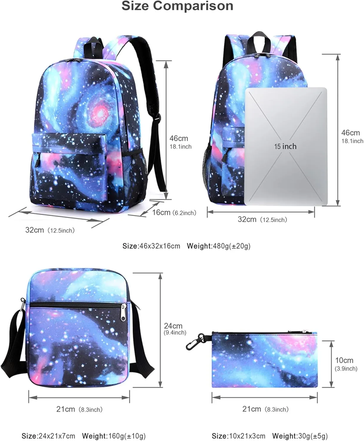 Anime Spy Family Graphic Rucksack-Lightweight Casual Travel Daypack Water Resistant Backpack Shoulder Bag Mini Case