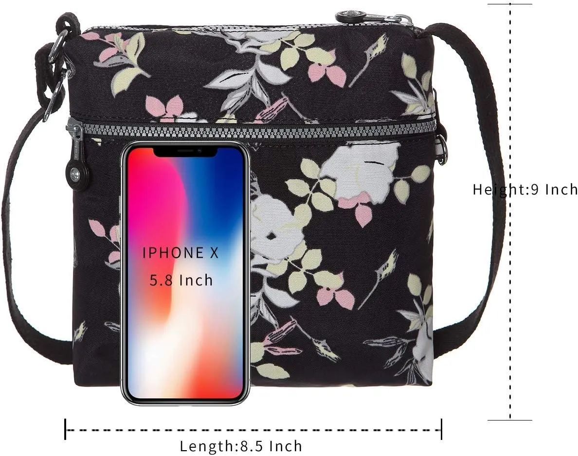 AOCINA Crossbody Purses for Women Lightweight Small Travel Bag Shoulder Purses and Handbags with Multi Zipper Pockets