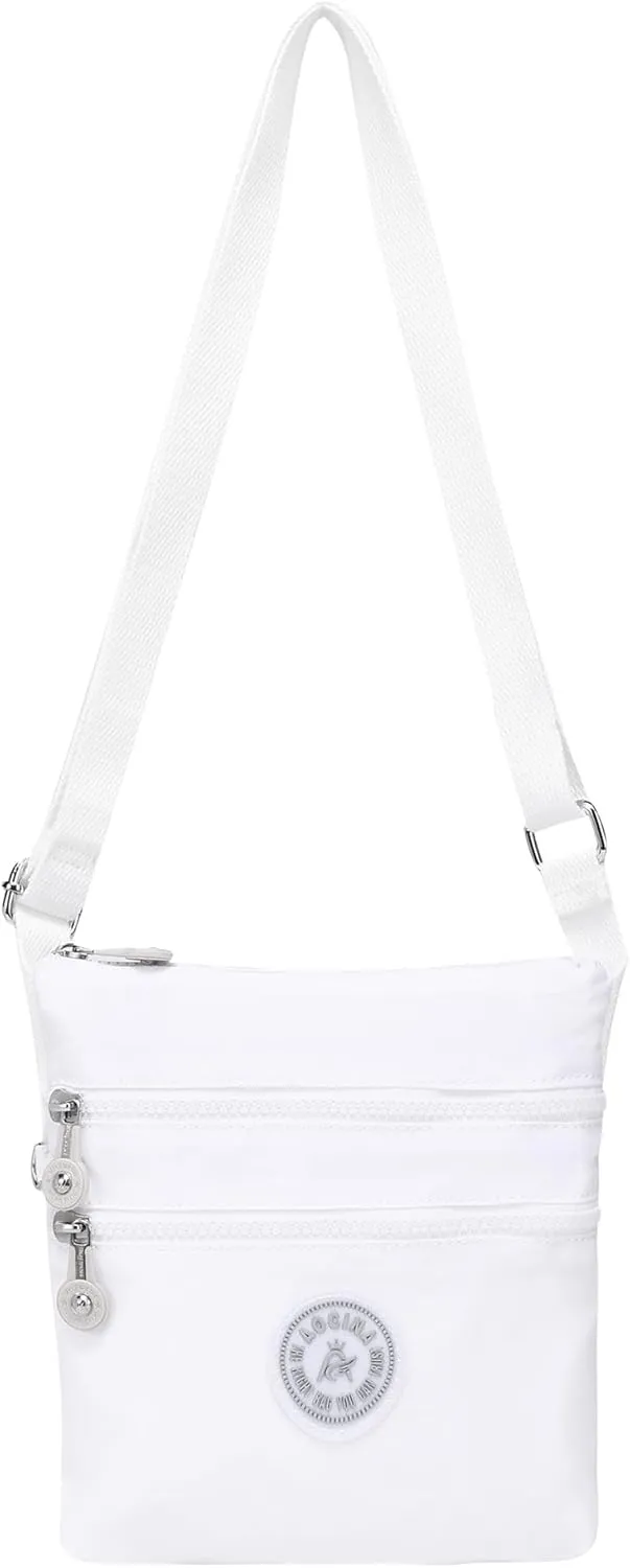 AOCINA Crossbody Purses for Women Lightweight Small Travel Bag Shoulder Purses and Handbags with Multi Zipper Pockets