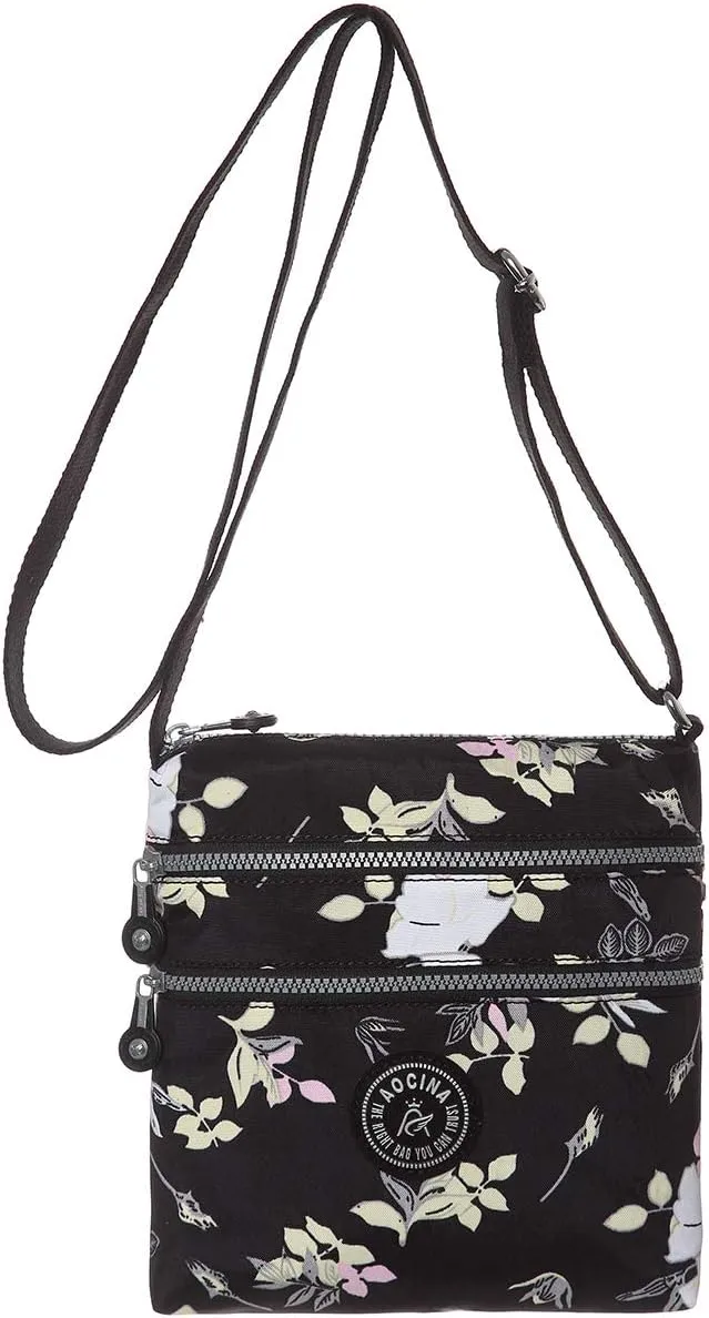 AOCINA Crossbody Purses for Women Lightweight Small Travel Bag Shoulder Purses and Handbags with Multi Zipper Pockets