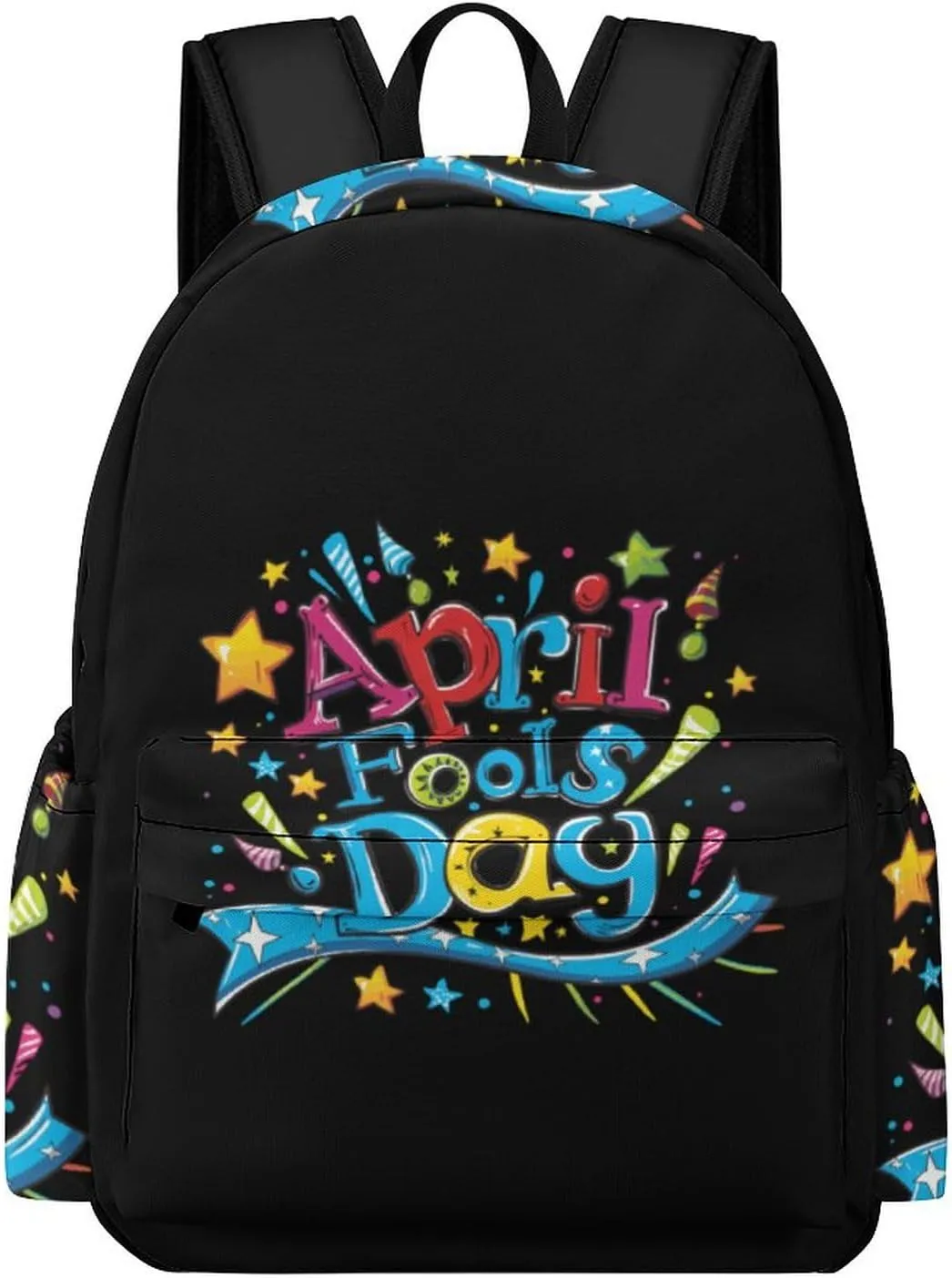 April Fool's Day Unisex Laptop Backpack Lightweight Shoulder Bag Travel Daypack