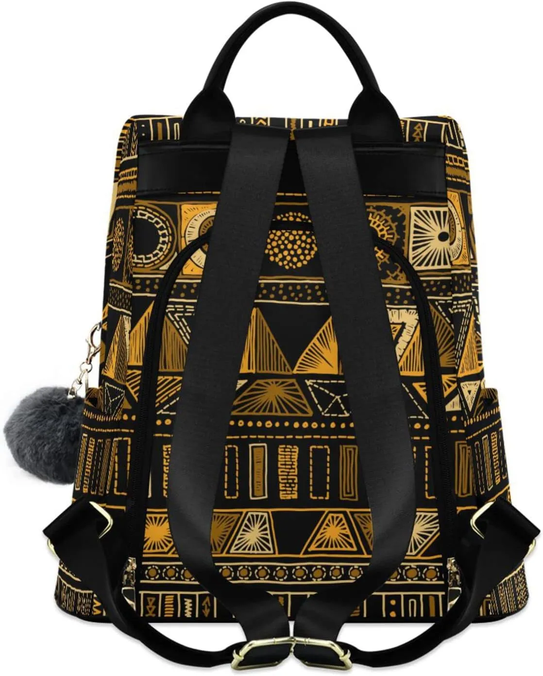Aztec Tribal Ethnic Backpack Purse for Women Anti theft Back Pack with Adjustable Straps Embroidery Shoulder Fashion Bag Travel Handbag Large