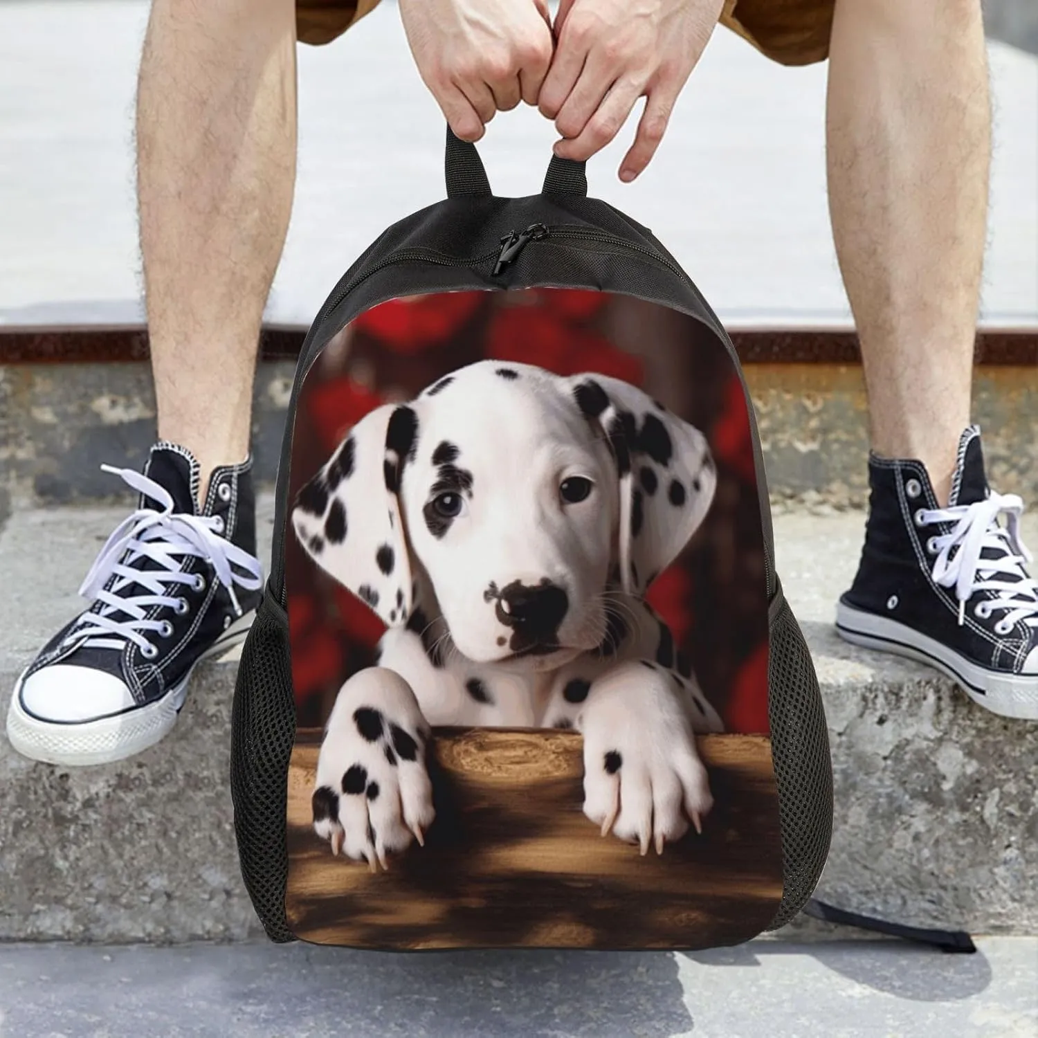 Backpack for Men Women Carry-on Backpack dalmatian puppy Daypack Laptop Backpack Lightweight