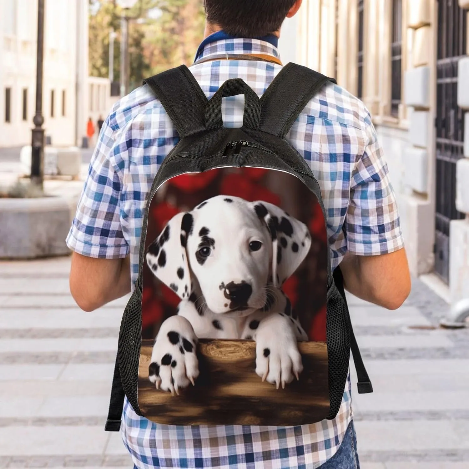 Backpack for Men Women Carry-on Backpack dalmatian puppy Daypack Laptop Backpack Lightweight