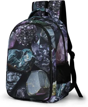 Backpack Travel Laptop Backpack for Men Women Gems And Minerals Casual Daypack Adjustable Lightweight Computer Bag