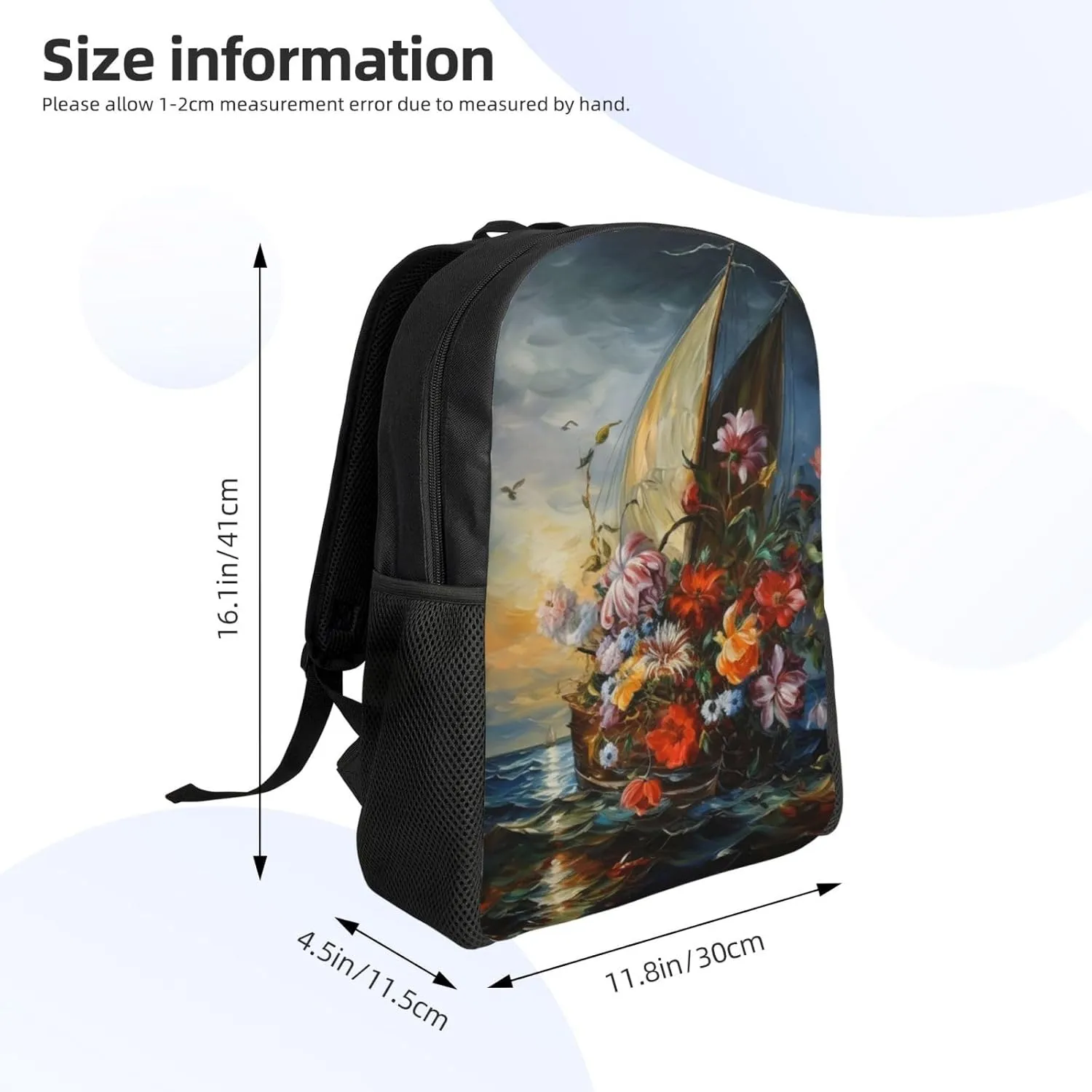 Backpack Travel Laptop Backpack For Men Women Lightweight Rucksack Artwork Casual Daypack