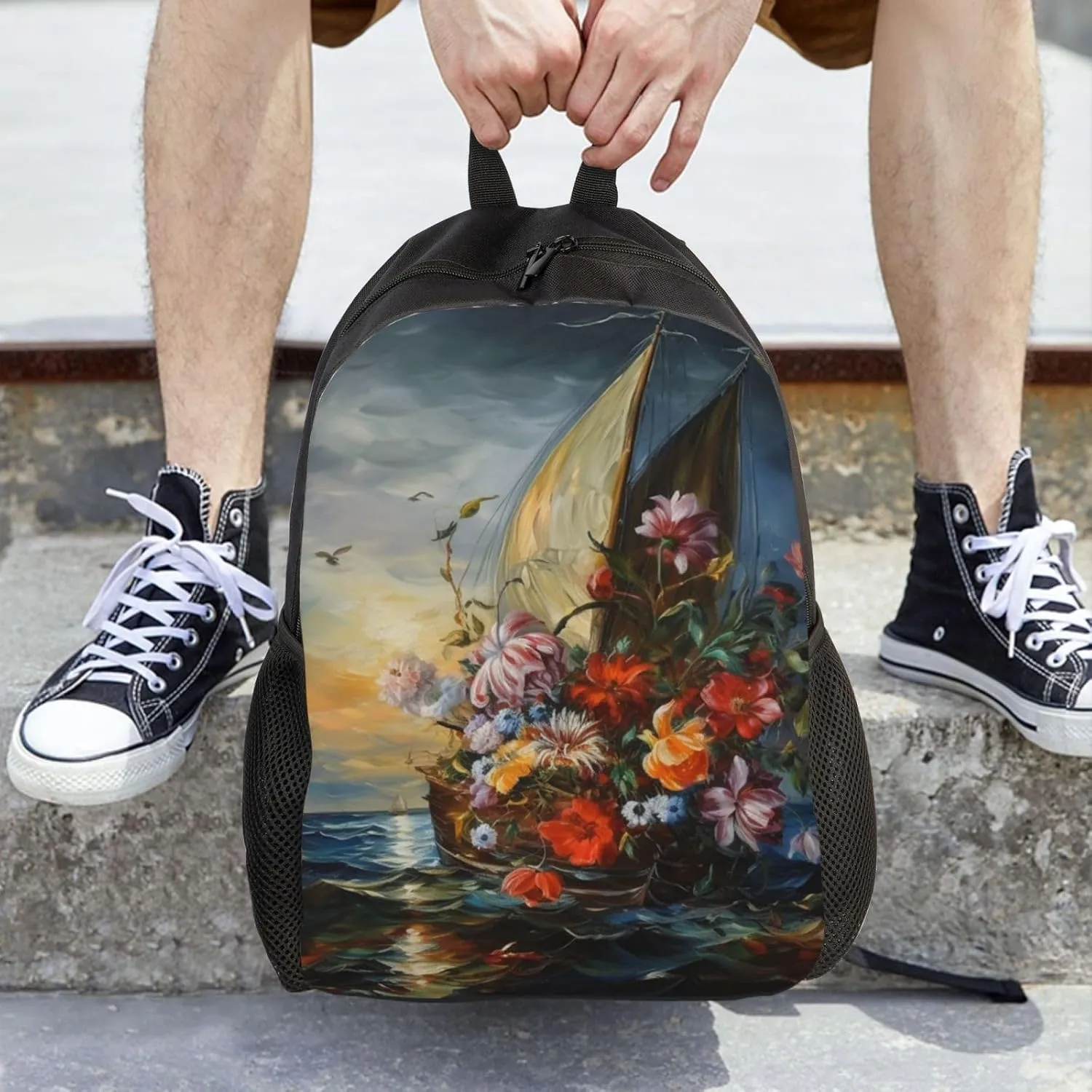 Backpack Travel Laptop Backpack For Men Women Lightweight Rucksack Artwork Casual Daypack