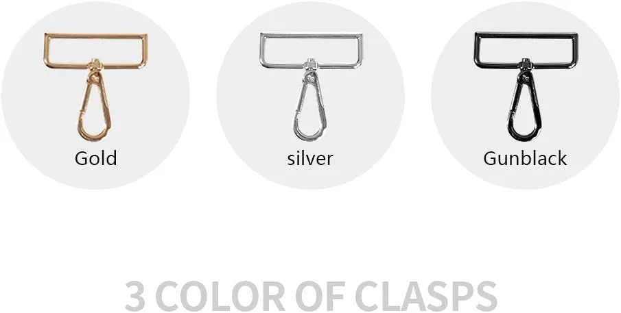 Bag Straps Belt Replacement Crossbody Handbag Strap Shoulder Bag Strap Adjustable Luggage Straps Silver Clasp Brown