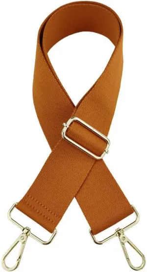 Bag Straps Belt Replacement Crossbody Handbag Strap Shoulder Bag Strap Adjustable Luggage Straps Silver Clasp Brown