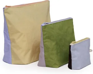 BAGGU Women's Go Pouch Set Pastels Colorblock