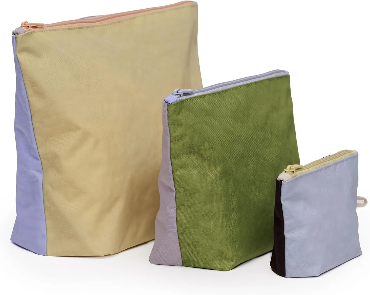 BAGGU Women's Go Pouch Set Pastels Colorblock