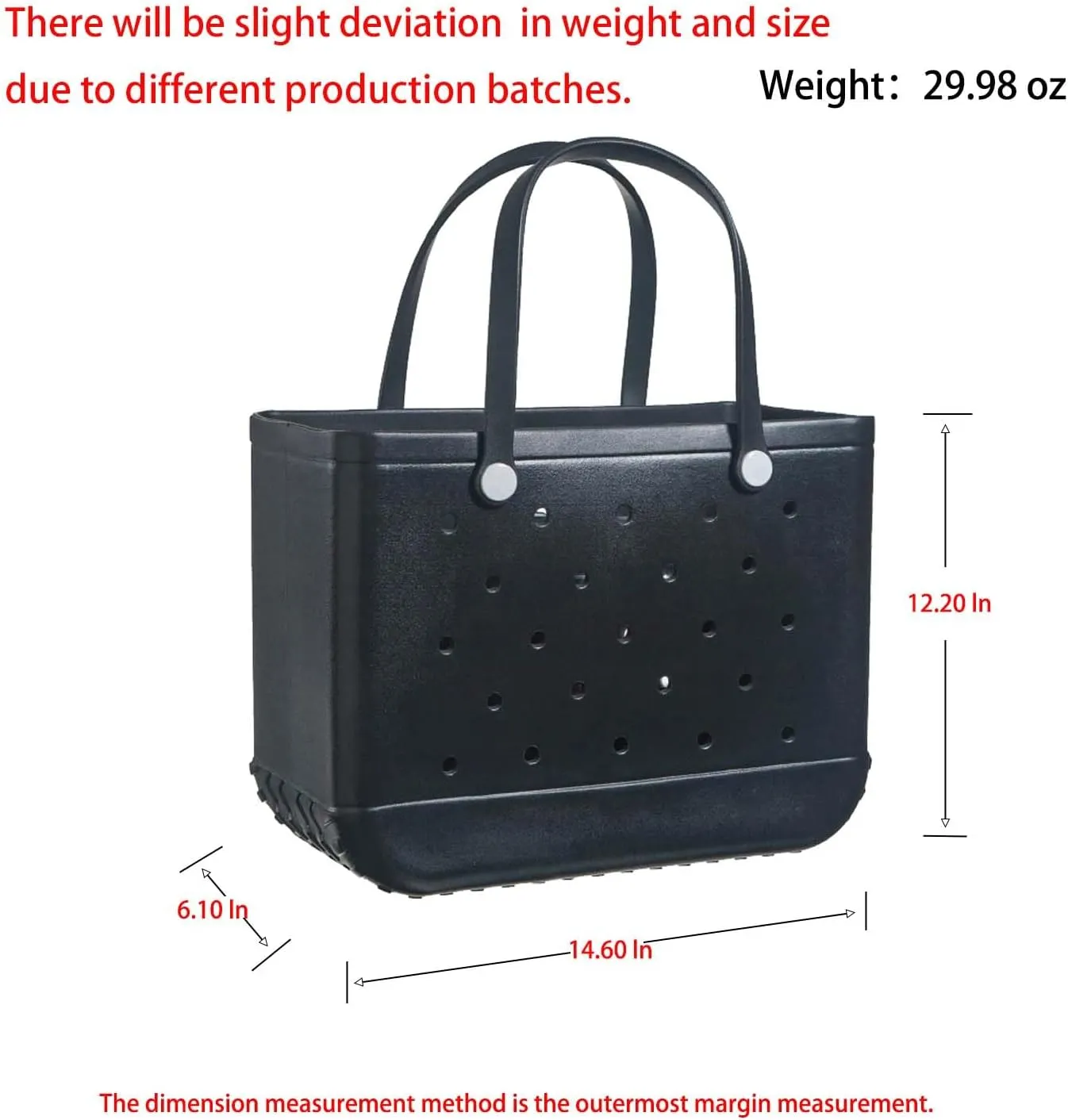 Beach Bag Rubber Tote Bag - Waterproof and Sandproof Tote Bags Outdoor Portable Handbag for Sports