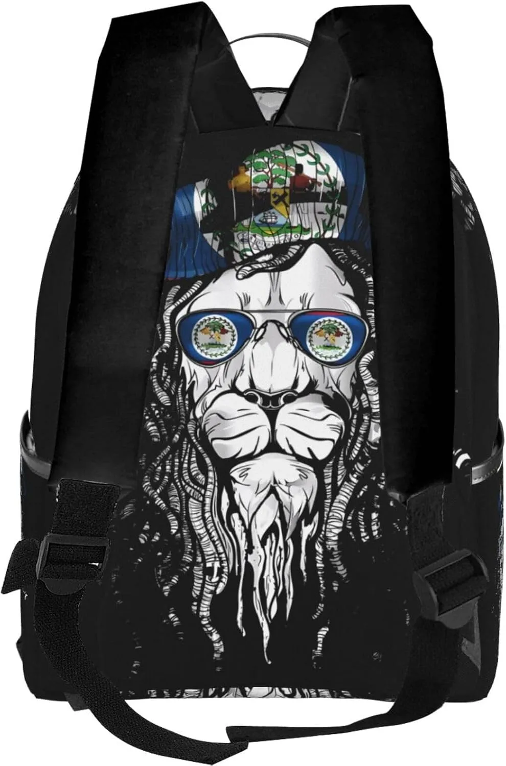 Belize Lion Flagl Casual Backpacks Laptop Backpack Carry-on Daypack Sports Travel Rucksack Lightweight Working Bag for Outdoor Hiking Cycling Walking