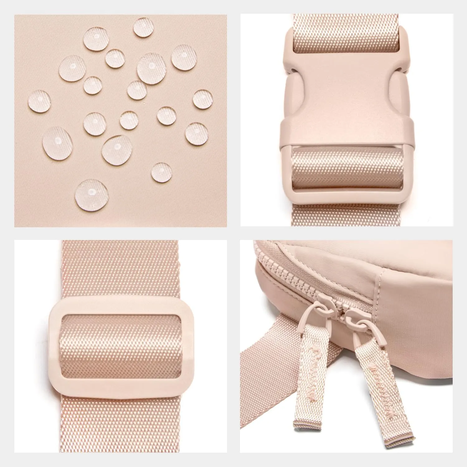 Belt Bag for Women Two-Way Zipper Cross Body Fanny Pack Fashion Waist Packs Everywhere Belt Bag with Adjustable Strap Gifts for Teen Girls Women Men (Coral Pink)