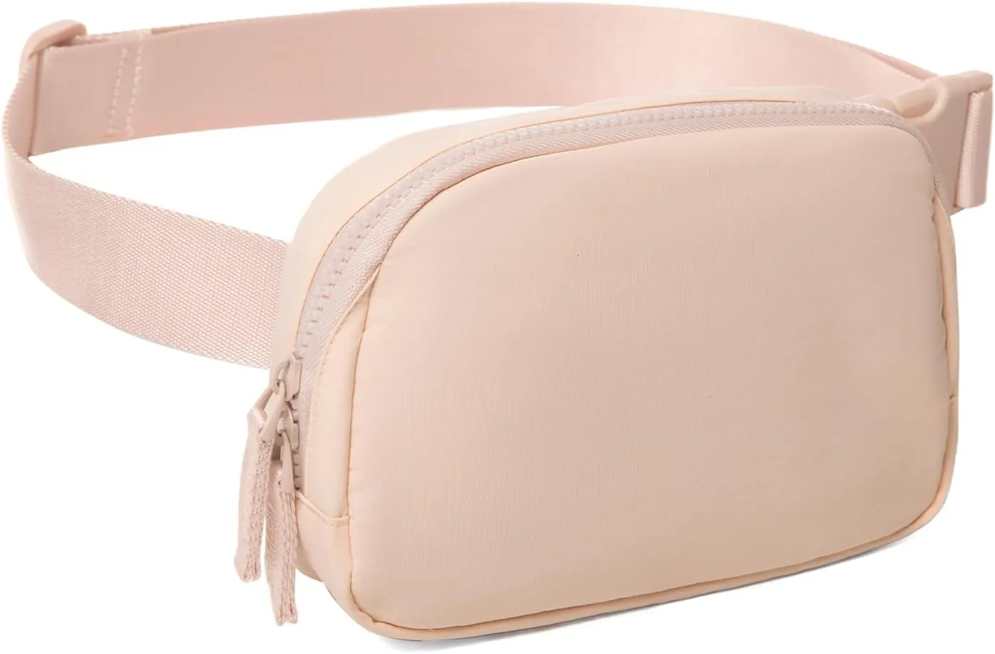 Belt Bag for Women Two-Way Zipper Cross Body Fanny Pack Fashion Waist Packs Everywhere Belt Bag with Adjustable Strap Gifts for Teen Girls Women Men (Coral Pink)