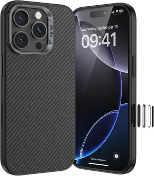 BENKS ArmorPro Case for iPhone 16 Pro with Camera Control Button, [Compatible with Magsafe] Military Grade Protective Case Built with Dupont Kevlar 600D Aramid Fiber