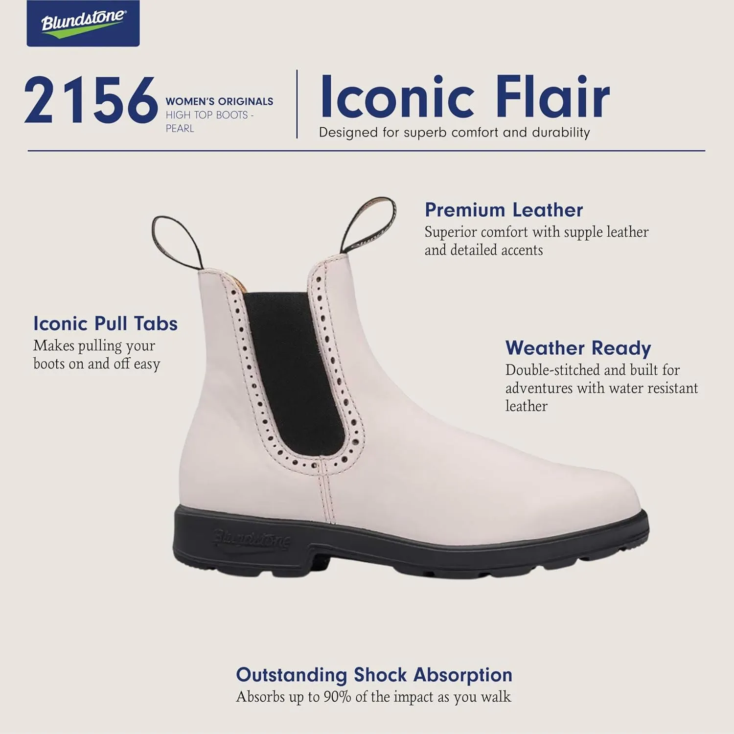 Blundstone High Top Chelsea Boots - Women