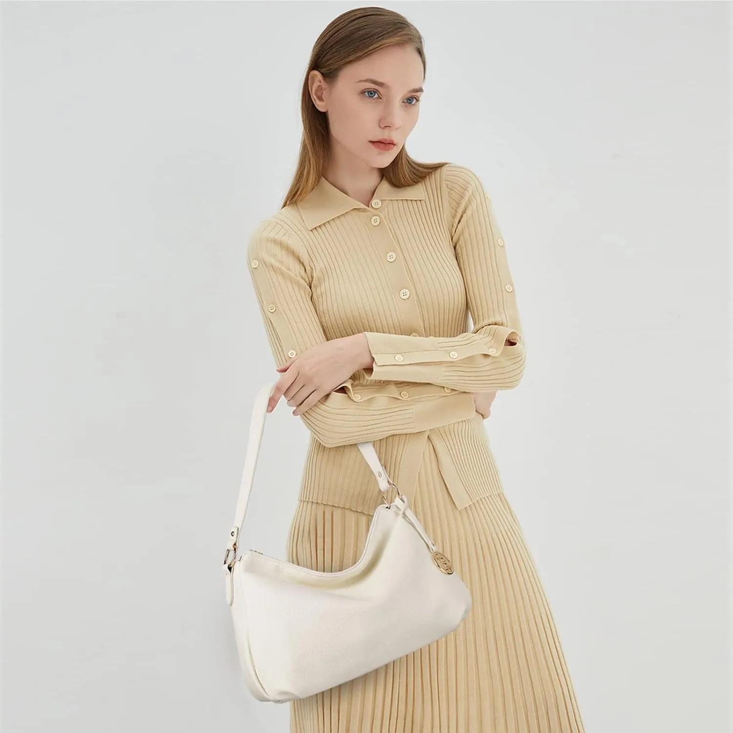 BOSTANTEN Purses for Women Vegan Leather Shoulder Bag Designer Ladies Hobo Handbags Pocketbooks