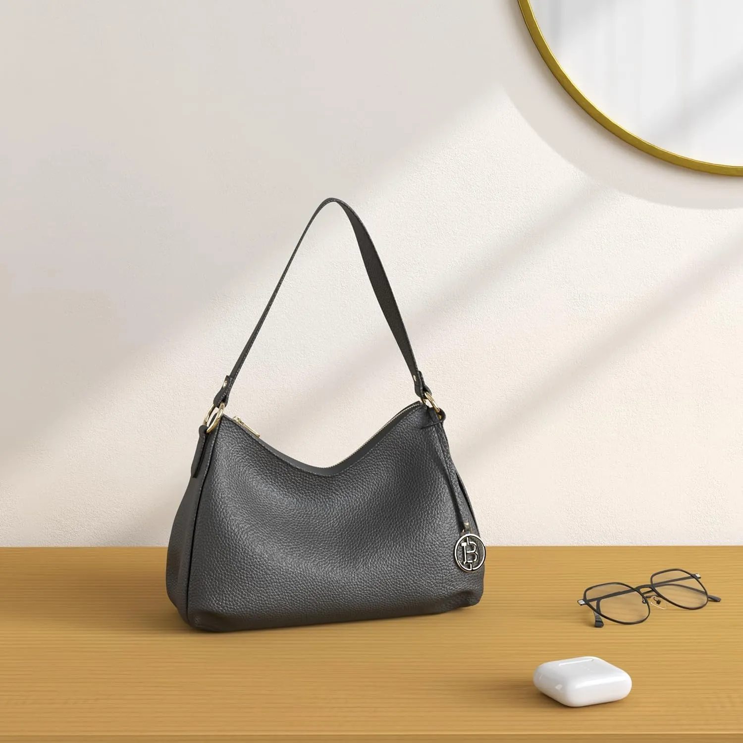 BOSTANTEN Purses for Women Vegan Leather Shoulder Bag Designer Ladies Hobo Handbags Pocketbooks