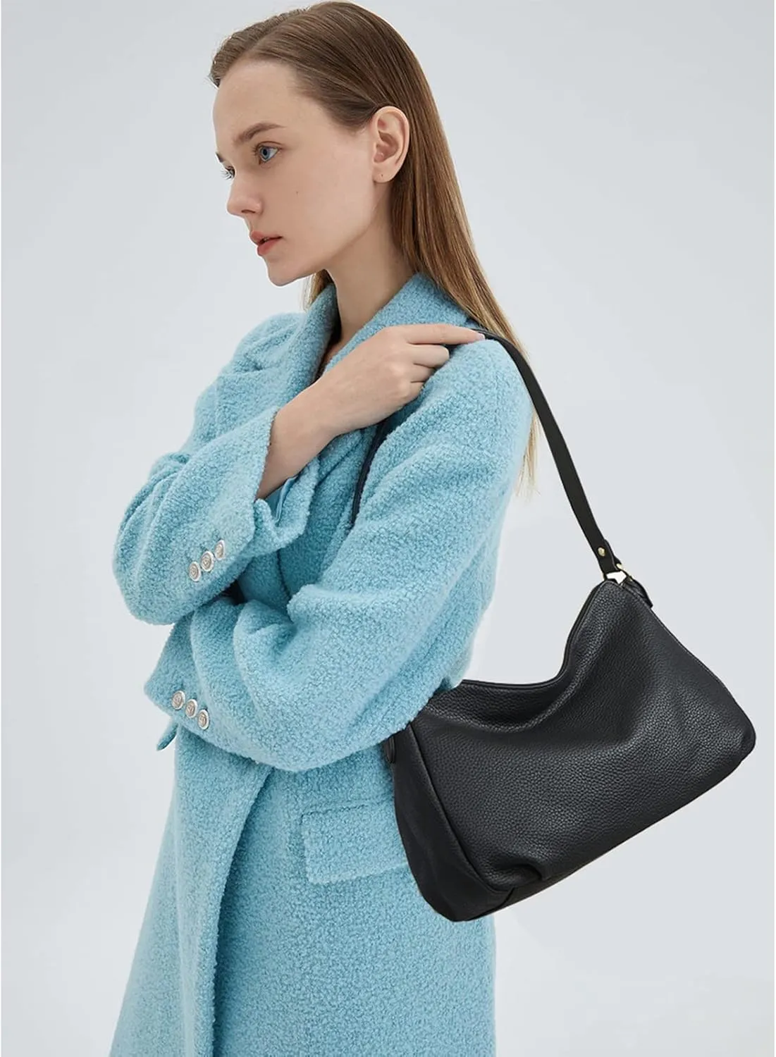 BOSTANTEN Purses for Women Vegan Leather Shoulder Bag Designer Ladies Hobo Handbags Pocketbooks