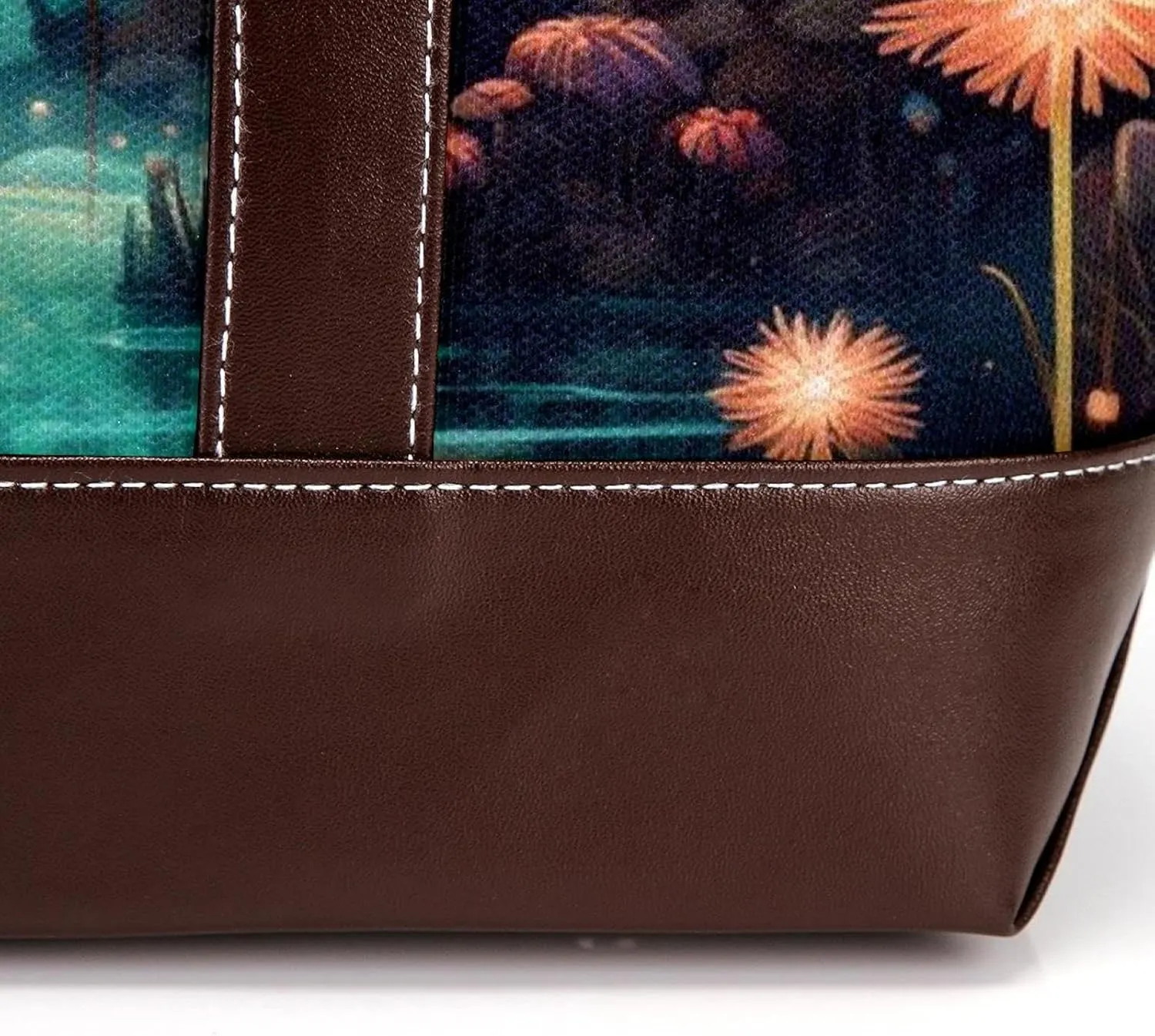 Bright Fireflies-573 Shoulder Purses for Women Large Soft Washed Leather Purses and Durable Handbags