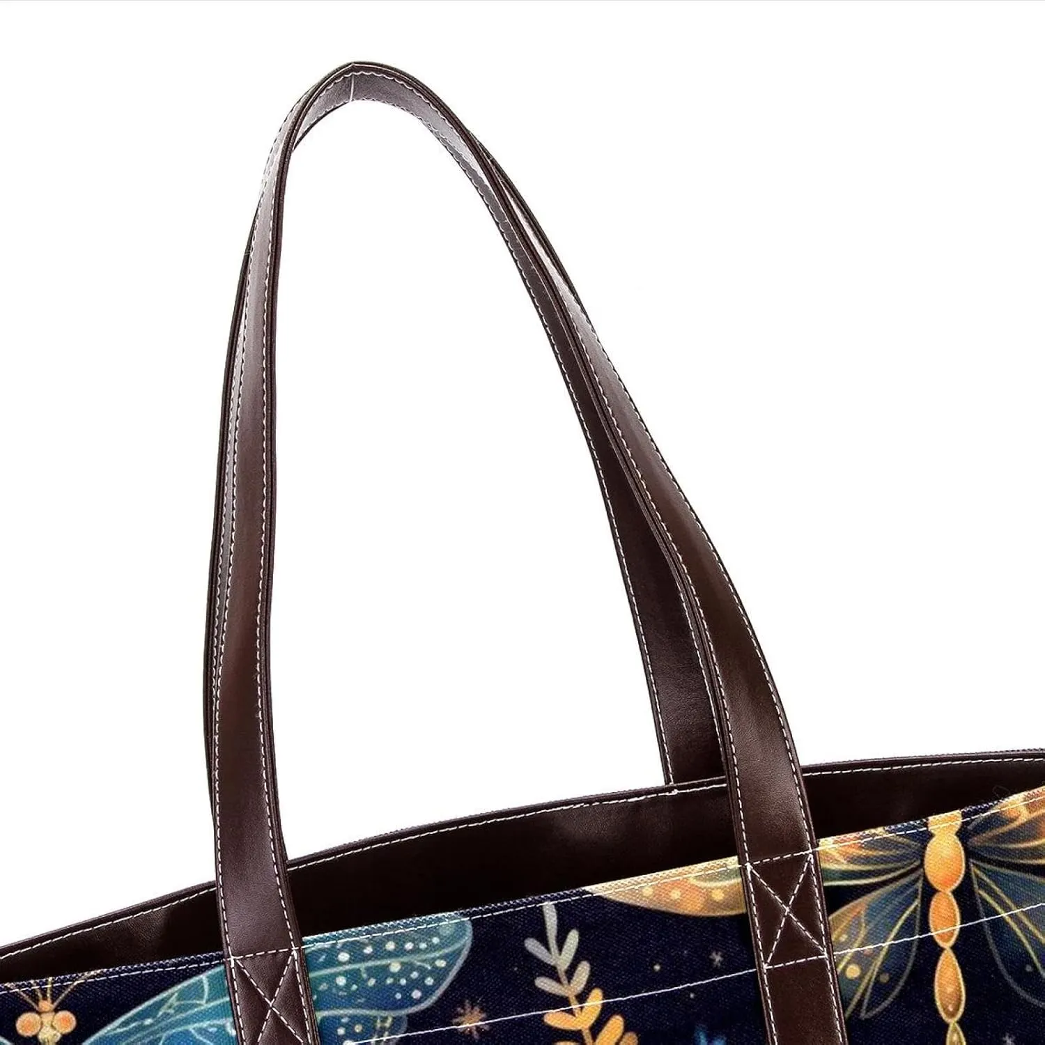 Bright Fireflies-573 Shoulder Purses for Women Large Soft Washed Leather Purses and Durable Handbags