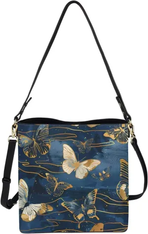 Bucket Purse with Adjustable Strap Womens Leather Tote Bag Travel Totes