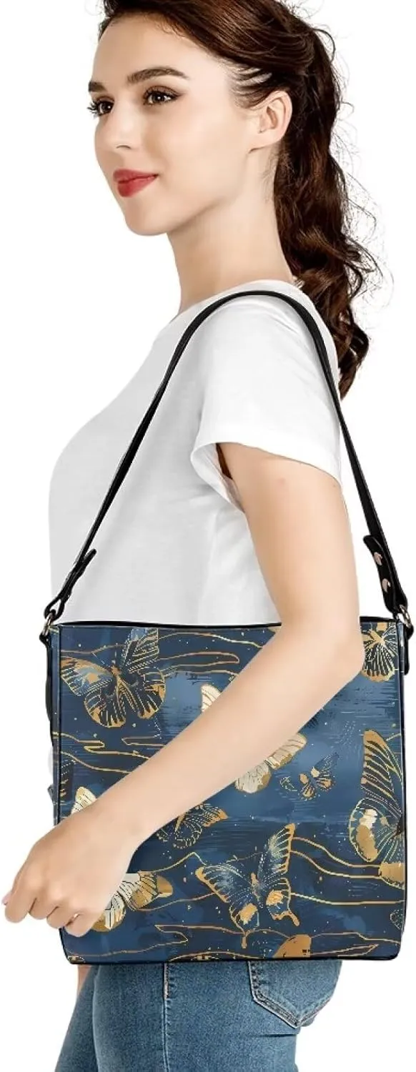 Bucket Purse with Adjustable Strap Womens Leather Tote Bag Travel Totes