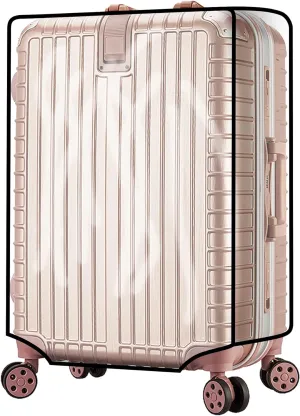 bvya Luggage Protector Suitcase Cover PVC Bag Dust Proof Travel Suitcase with A Luggage Handle Wraps By Randomly Sent
