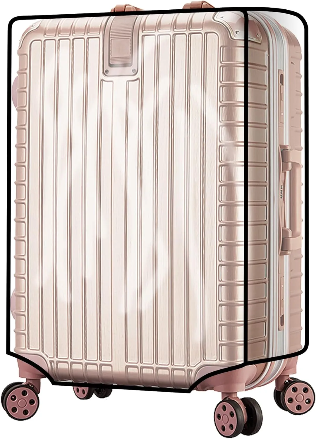 bvya Luggage Protector Suitcase Cover PVC Bag Dust Proof Travel Suitcase with A Luggage Handle Wraps By Randomly Sent