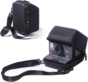 CAIYOULE Camera Case for Polaroid OneStep, OneStep , Onestep 2, Now, Now  Gen 2 Instant Film Camera, Protective Hard Shell Camera Crossbody Bag with Adjustable Shoulder Strap, Black (No Camera)