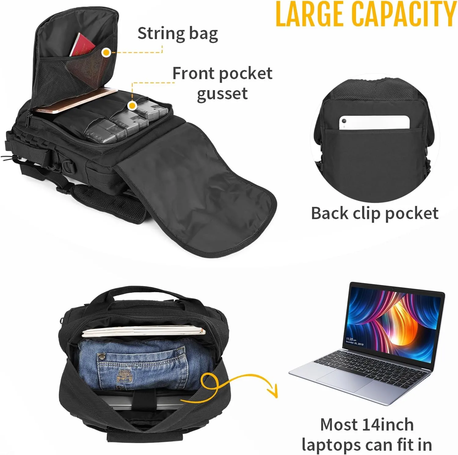 CamGo Tactical Briefcase Heavy Duty Military Shoulder Messenger Bag Lightweight Mens Handbag