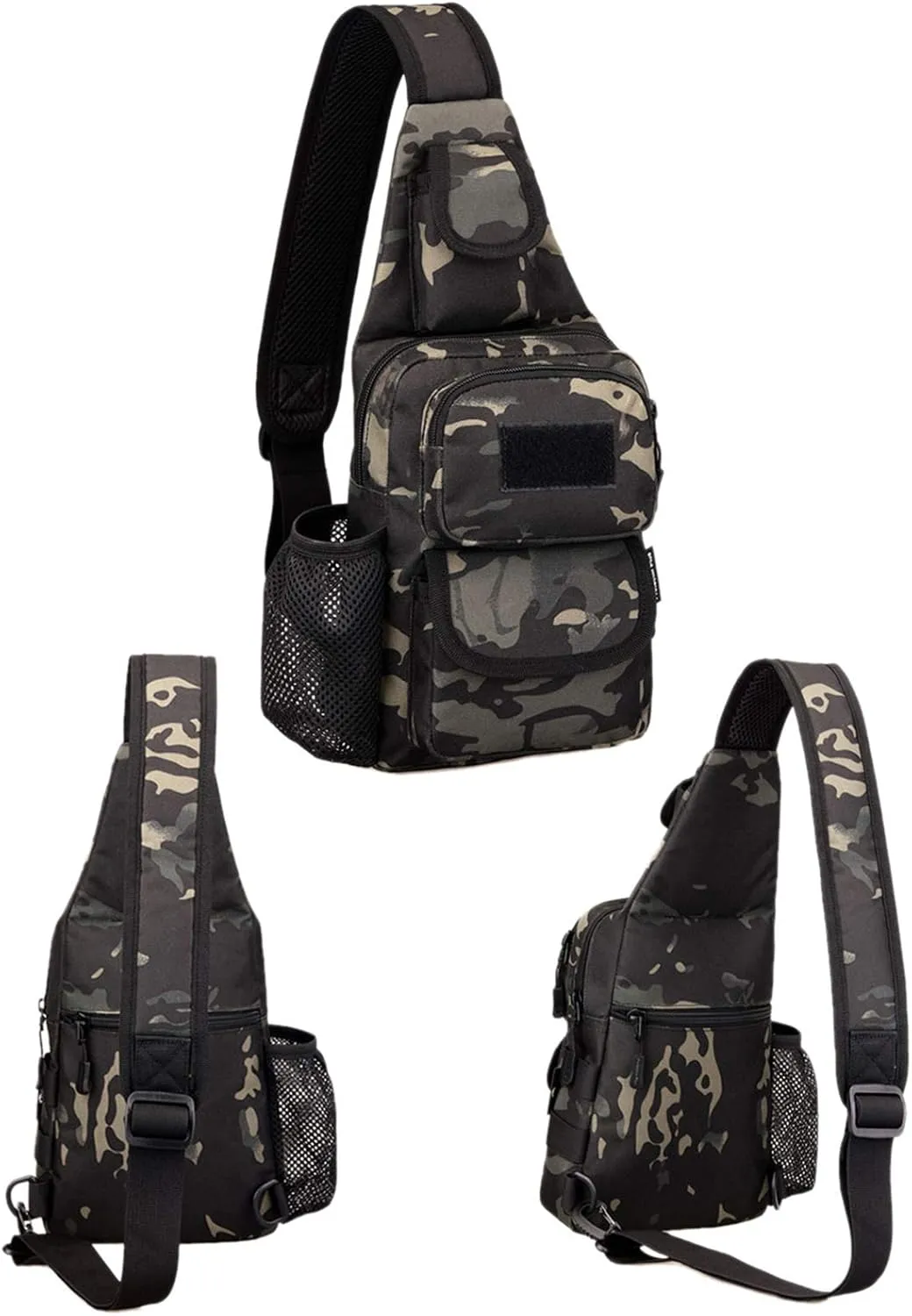 CamGo Tactical Chest Sling Bag One Strap Crossbody Daypack Mini Shoulder Backpack for Sport Daily Use