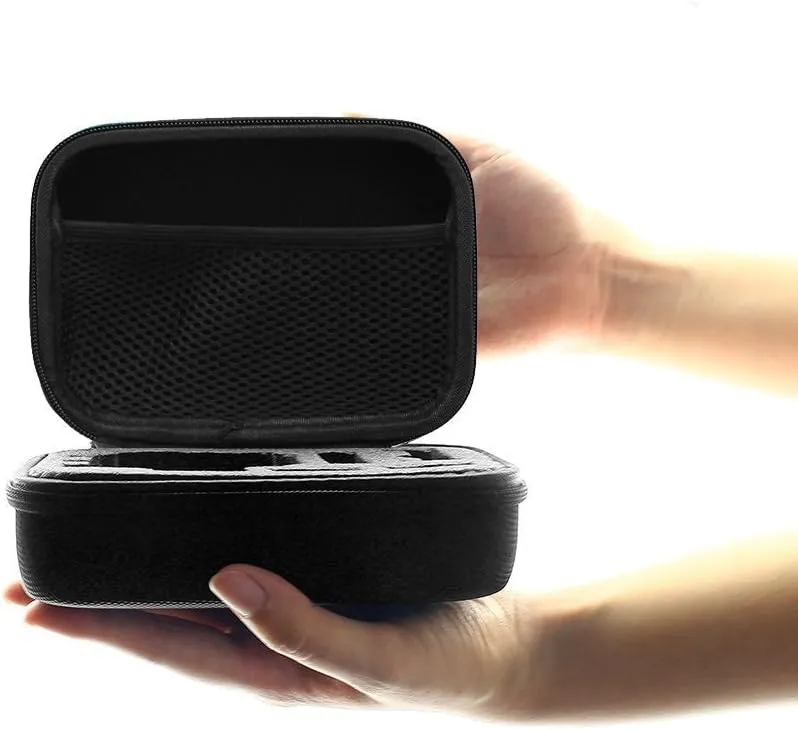 Carrying Case Compatible with Gopro Hero 13 12 11 9 8/AKASO EK7000/Brave 4 Brave 7/V50X/APEXCAM/Pro Xtreme/Jadfezy/Vemont/SJCAM SJ4000 Action Camera Storage Bag, EVA Camera Case（Small）