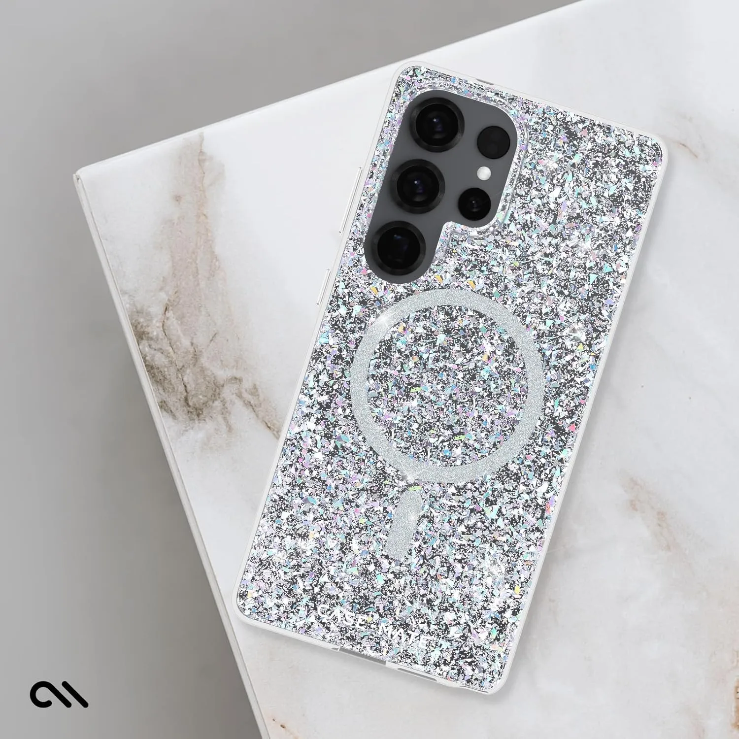 Case-Mate Samsung Galaxy S25 Ultra Case [Magnetic and Wireless Charging] Iridescent Sparkle Phone Cover [12ft Drop Protection] - Premium Phone Case for Samsung Galaxy S25 Ultra 6.9" - Twinkle Disco
