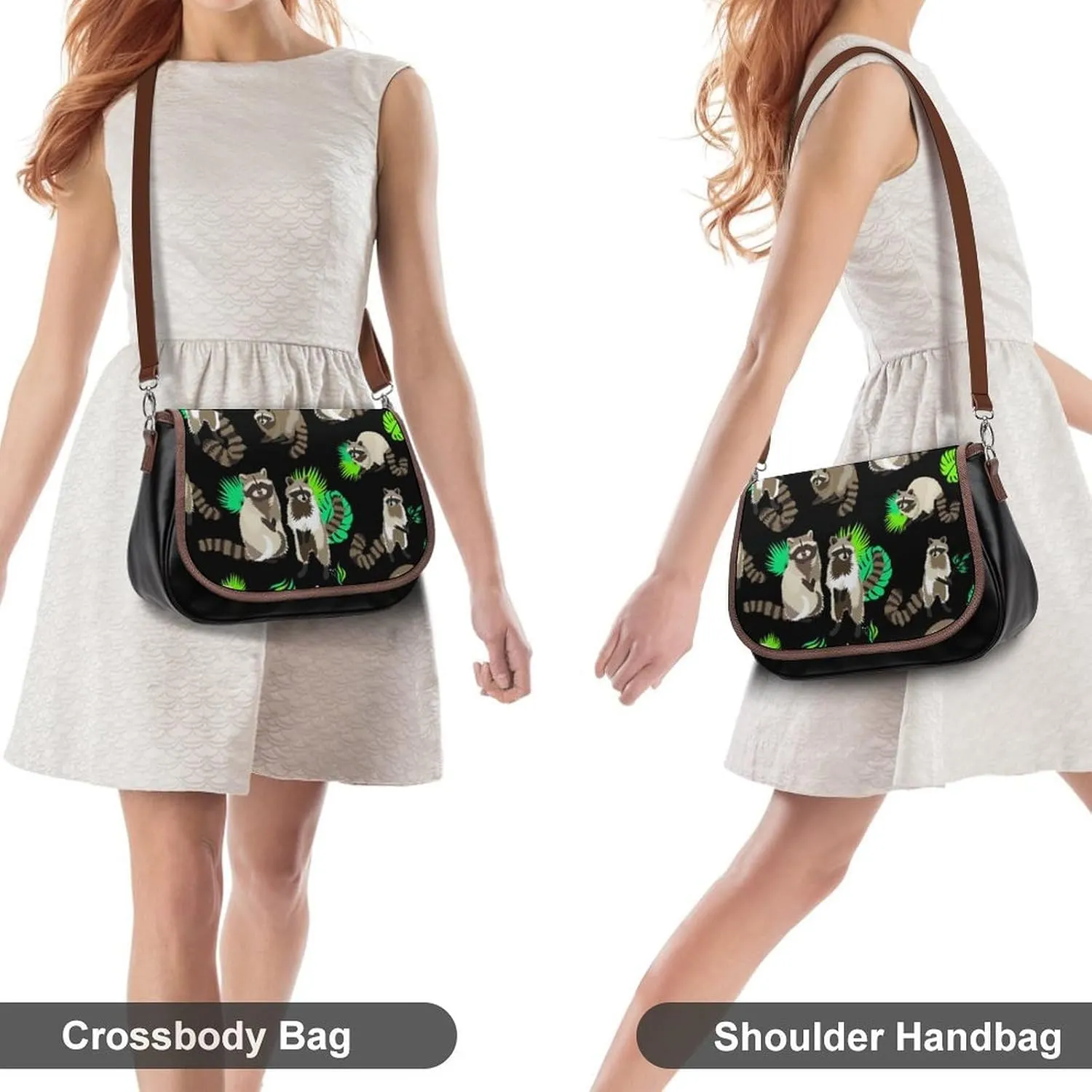 Casual Crossbody Bag for Women Fashion Leather Satchel Bags, Lightweight Small Shoulder Handbag with Adjustable Strap