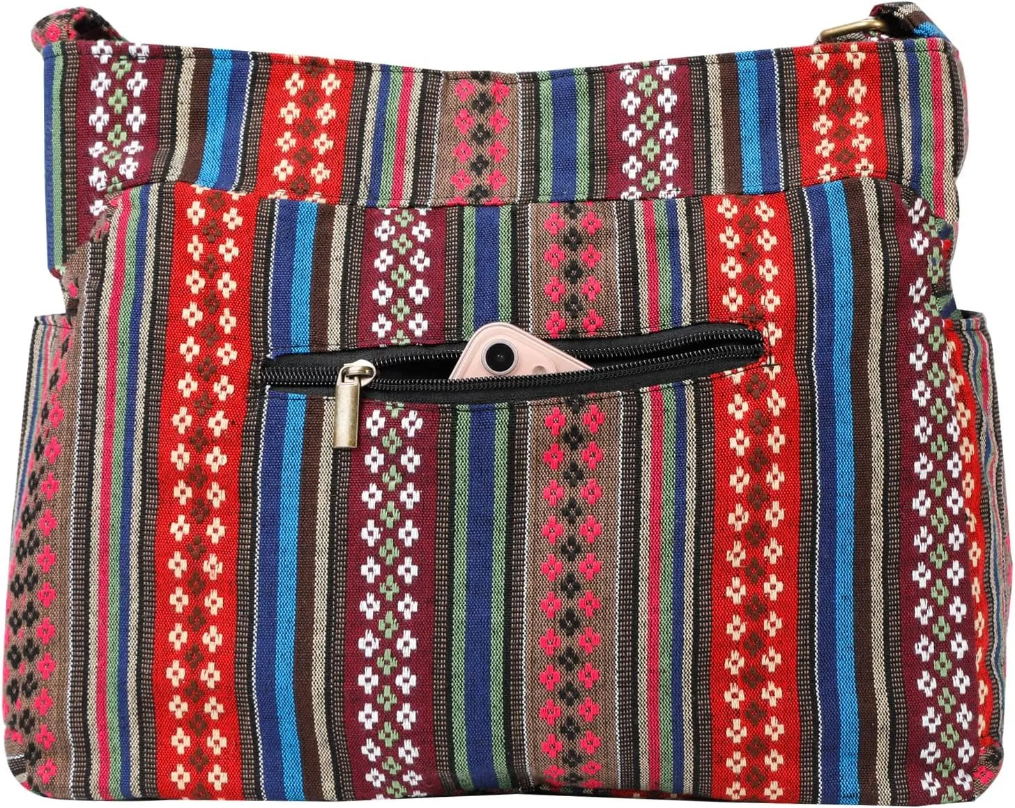 Casual Large Durable Fabric CrossBody Hobo Shoulder Messenger Travel Purse Wallet Handbag Tote Bag